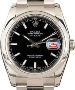 HandMade 36MM Rolex Datejust 116200 Black Dial