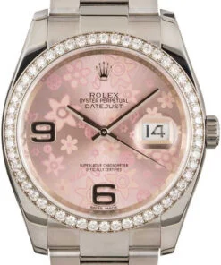HandMade The Rolex Datejust 116244 Pink Floral Dial