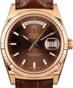 HandMade The Rolex Day-Date Everose 118135 - Factory Stickers on Case