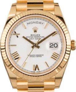 HandMade The Rolex Day-Date 228238 President 40MM White Roman Dial