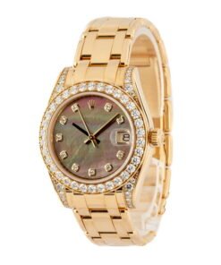 Alternative view of HandMade The Ladies Rolex Pearlmaster 81158 Diamonds