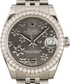 HandMade The Rolex Datejust 31 Diamond 178384 Floral Motif