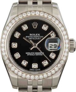HandMade The Rolex Datejust 179384 Diamond Dial and Bezel