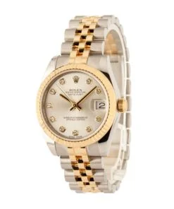 Alternative view of HandMade The Rolex Datejust 31 Ref 178273 Silver Diamond Dial