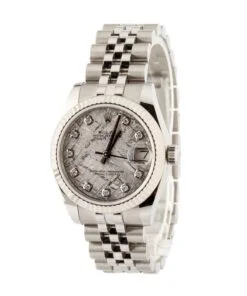 Alternative view of HandMade The Ladies Rolex Datejust 31 Ref 178274 Meteorite Diamond Dial