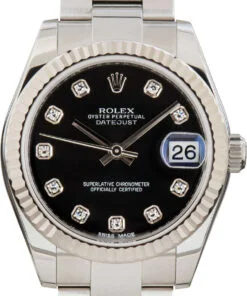 HandMade Rolex Datejust 31 Ref 178274 Black Diamond Dial