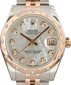 HandMade The Ladies Rolex Datejust 178341 Steel & 18k Everose Gold