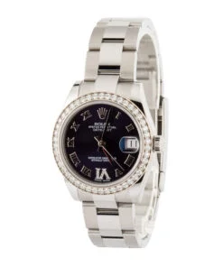 Alternative view of HandMade Rolex Datejust 178384 Purple Roman Dial