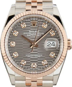 HandMade Rolex Datejust 36 Ref 126231 Slate Fluted Motif Dial