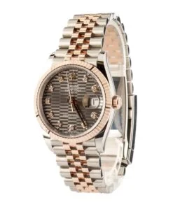 Alternative view of HandMade Rolex Datejust 36 Ref 126231 Slate Fluted Motif Dial