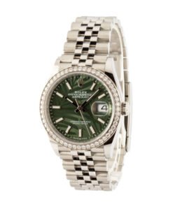 Alternative view of HandMade The Rolex Datejust 126284 Diamond Bezel Green Dial