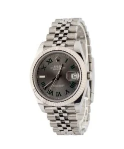 Alternative view of HandMade The Rolex Datejust 41 126334 Slate Wimbledon Dial