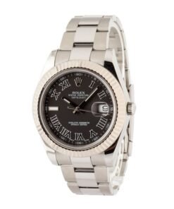 Alternative view of HandMade The Rolex Datejust II ref 116334 Black Roman Dial