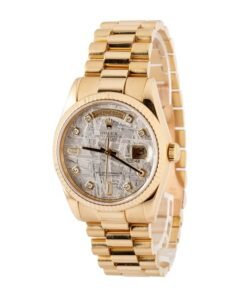 Alternative view of HandMade The Rolex Day-Date 118238 Meteorite Diamond Dial