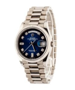 Alternative view of HandMade The Rolex Day-Date 128239 Blue Diamond Dial