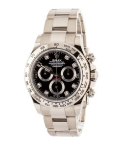Alternative view of HandMade Rolex Daytona 116509 Black Diamond Dial