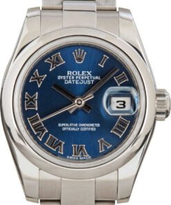 HandMade The Ladies Rolex Datejust 179160 Blue Dial