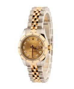 Alternative view of HandMade The Ladies Rolex Datejust 179313 Champagne Diamond Dial