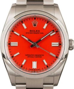 HandMade The Rolex Oyster Perpetual 36 126000 Coral Red Dial