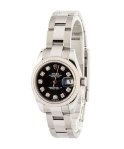 Alternative view of HandMade The Rolex Datejust 179174 Black Diamond Dial