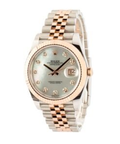 Alternative view of HandMade The Rolex Datejust 41 Ref 126331 Mother of Pearl Diamond Dial