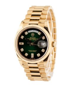Alternative view of HandMade The Rolex Day-Date 36 Ref 128238 Green Ombre Diamond Dial