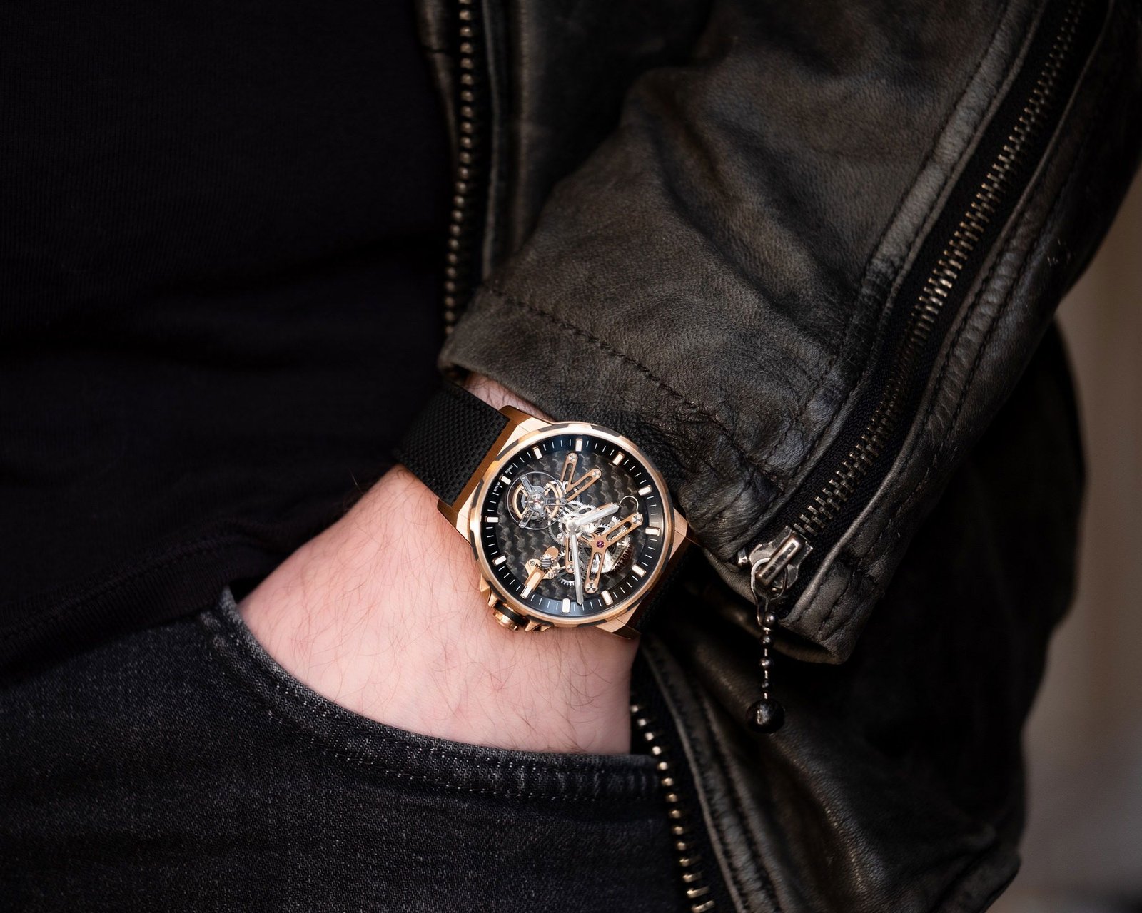 Gold & Carbon Flying Tourbillon - Image 11