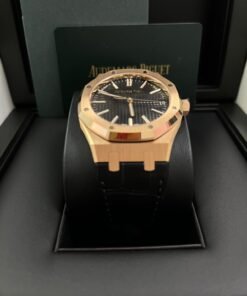 Alternative view of Audemars Piguet Royal Oak 41mm Rose Gold Black Dial 15510OR.OO.D002CR.02