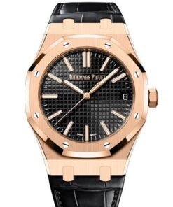 Audemars Piguet Royal Oak 41mm Rose Gold Black Dial 15510OR.OO.D002CR.02