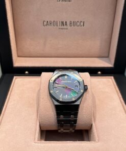Alternative view of Audemars Piguet Royal Oak Black Ceramic Rainbow Dial Limited Edition 77350CE.OO.1266CE.02.A