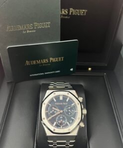 Alternative view of Audemars Piguet Royal Oak Chronograph Blue Index Dial 26240ST.OO.1320ST.05