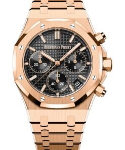 Audemars Piguet Royal Oak Chronograph SELFWINDING CHRONOGRAPH 50TH ANNIVERSARY Black Dial Rose Gold 26240OR.OO.1320OR.02
