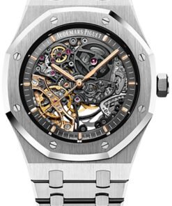 Audemars Piguet Royal Oak Double Balance Wheel Openwork/ Stainless Steel/ Skeleton Dial (Ref#15407ST.OO.1220ST.01)