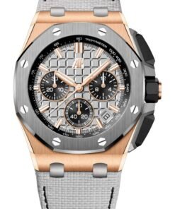 Audemars Piguet Royal Oak Offshore Chronograph 43mm Chronograph 18k Rose Gold and Titanium Grey Dial Ref# 26420OI.OO.A015VE.01