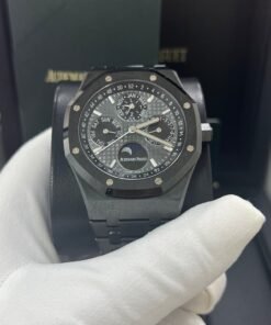 Alternative view of Audemars Piguet Royal Oak Perpetual Calendar/ Black Ceramic/ Black Dial/ Black Sub_Dials/ Black Ceramic Bezel (Ref#26579CE.OO.1225CE.01)