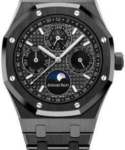 Audemars Piguet Royal Oak Perpetual Calendar/ Black Ceramic/ Black Dial/ Black Sub_Dials/ Black Ceramic Bezel (Ref#26579CE.OO.1225CE.01)