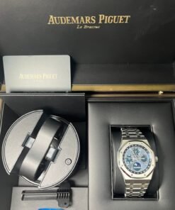 Alternative view of Audemars Piguet Royal Oak Perpetual Calendar Blue Dial Steel 41mm Reference 26574ST.OO.1220ST.03