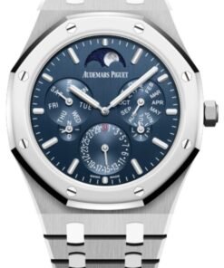Audemars Piguet Royal Oak Perpetual Calendar Ultra Thin/ Titanium/ Blue Dial/ Blue Sub-Dials (Ref#26586IP.OO.1240IP.01)