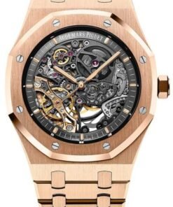 Audemars Piguet Royal Oak Rose Gold 41mm Double Balance Wheel Openwork Skeleton (Ref # 15407OR.OO.1220OR.01)