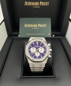 Alternative view of Audemars Piguet Royal Oak Selfwinding Chronograph Frosted White Gold Purple Dial LIMITED EDITION OF 200 (Ref # 26331BC.GG.1224BC.01)