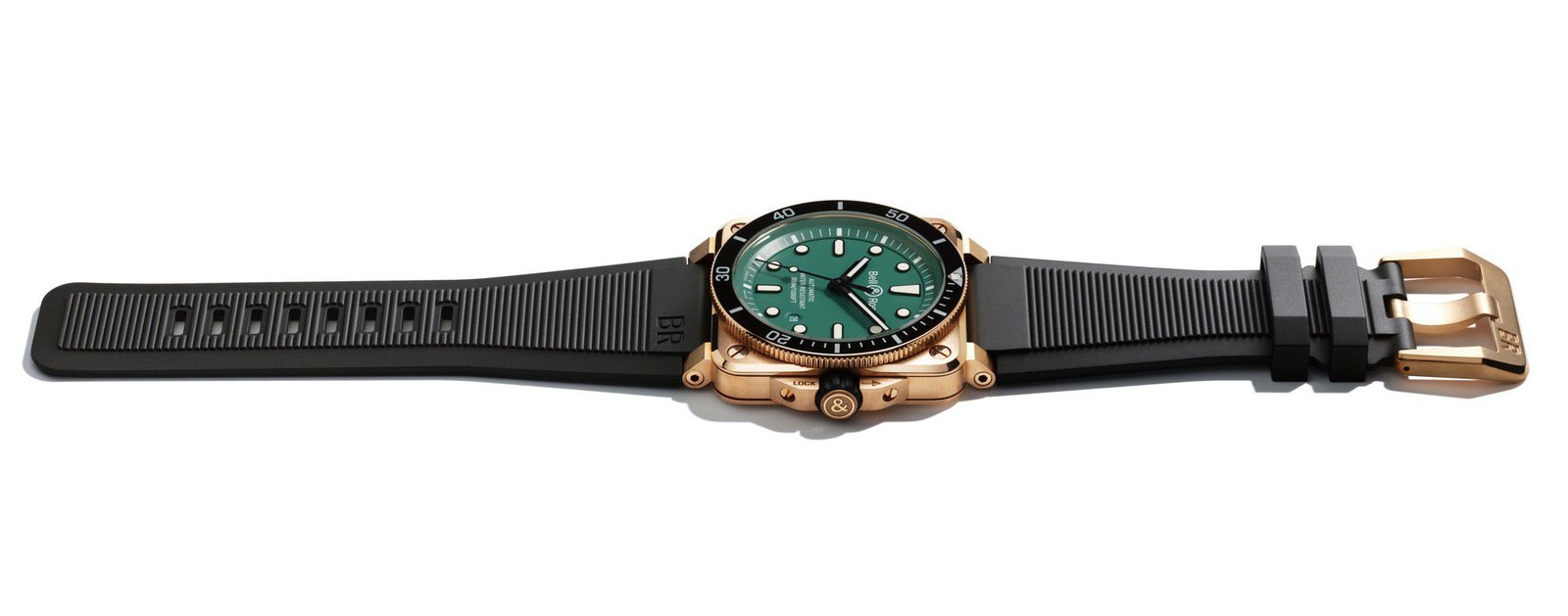 BR 03-92 Diver Black & Green Bronze - Image 2