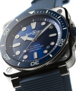 Alternative view of BR 03 Diver Blue Steel