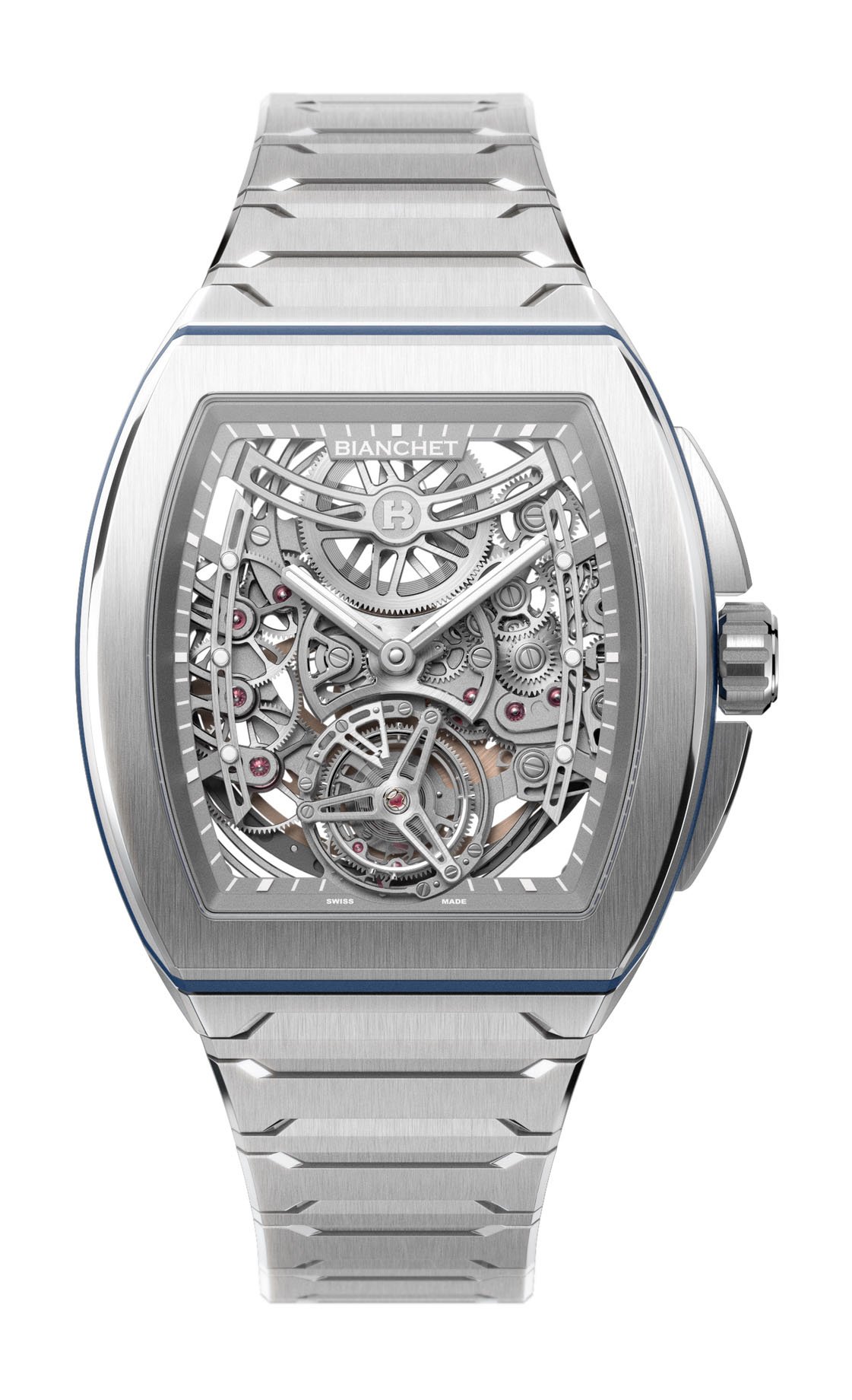 B 1.618 Flying Tourbillon UltraFino Titanium Skeleton Blue