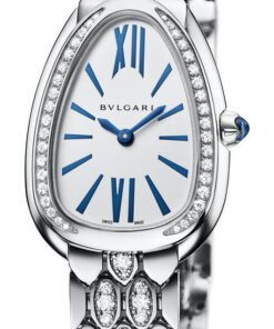 Serpenti Seduttori White Gold Semi-Paved Bracelet