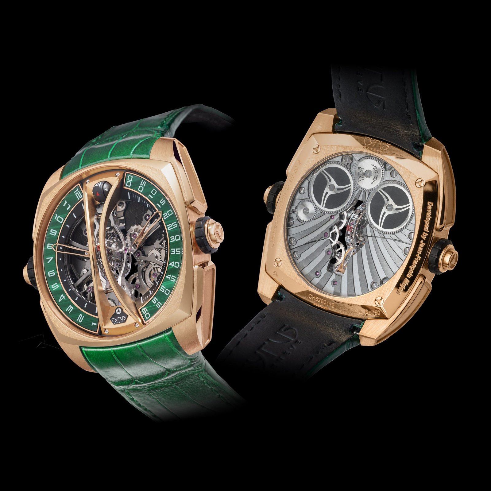 Klepcys Vertical Skeleton Tourbillon Malachite - Image 3