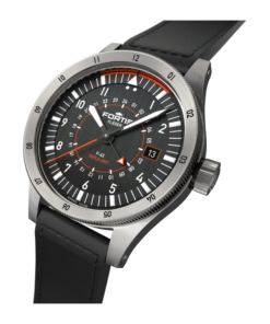 Alternative view of Flieger F-43 Triple GMT Titanium Black