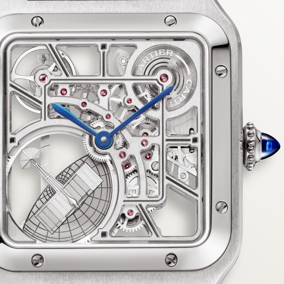 SANTOS-DUMONT SKELETON WATCH EQUIPPED WITH A MICRO-ROTOR - Image 3