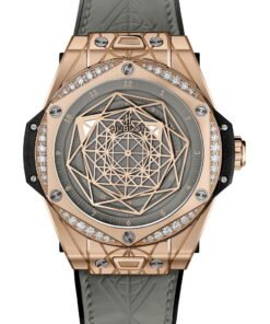 Big Bang One Click Sang Bleu King Gold Grey Diamonds