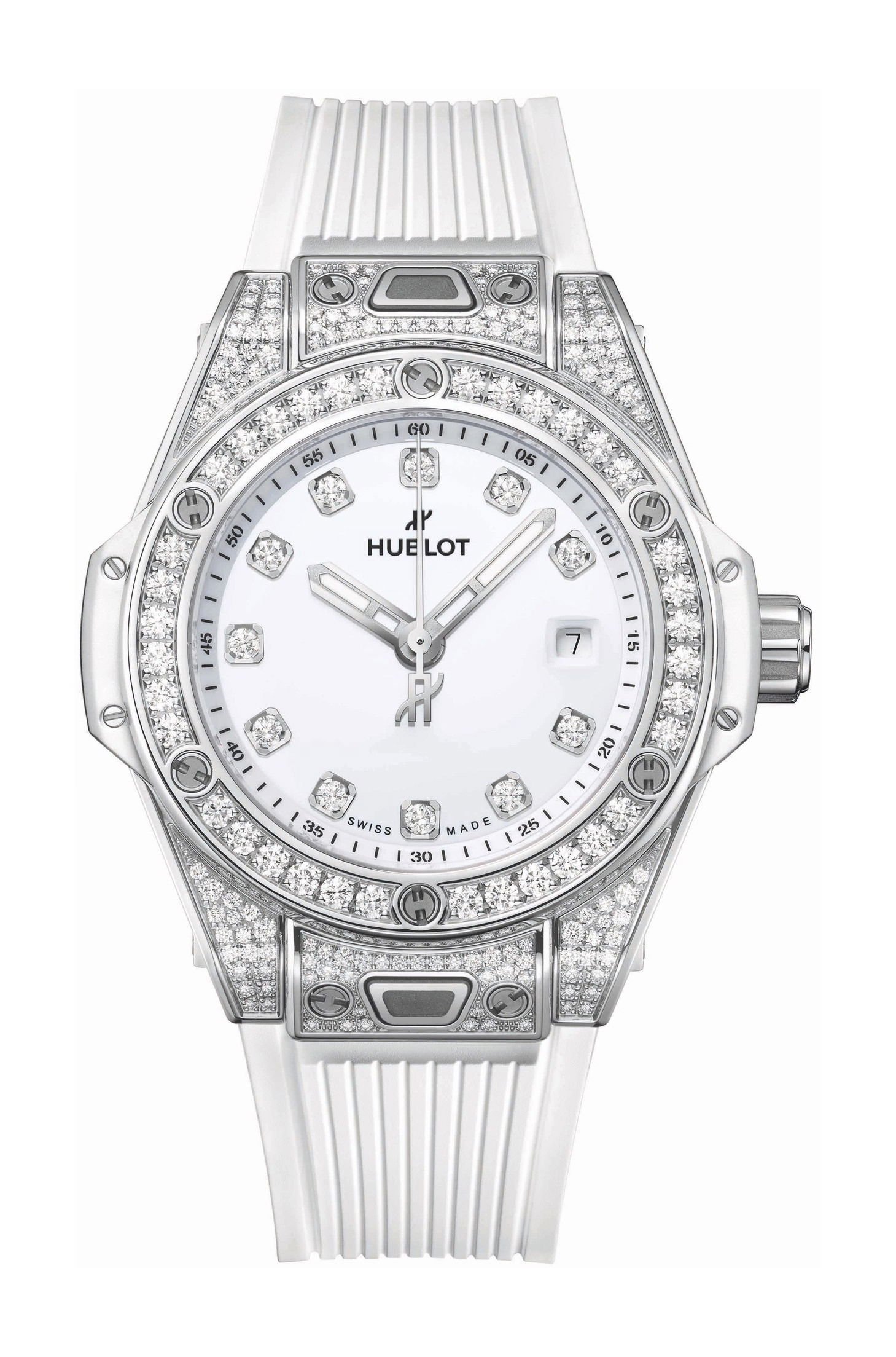 Big Bang One Click Steel White Pave