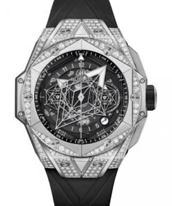 Big Bang Sang Bleu II Titanium Pavé